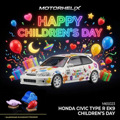 Honda Civic Type R EK9 Children’s Day Limited Edition Motorhelix 1:64 M65023