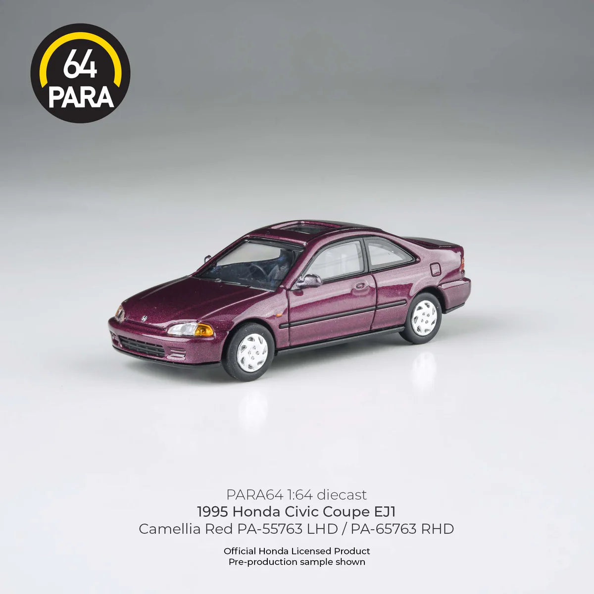 1995 Honda Civic Coupe EJ (Camellia Red Metallic)