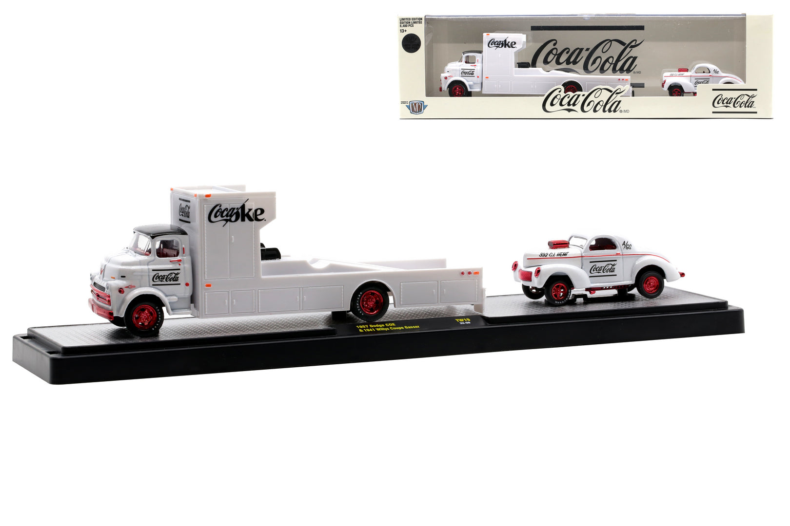 Chase Cars-Coca-Cola 1954 Dodge COE &amp; 1941 Willys Coupe Gasser