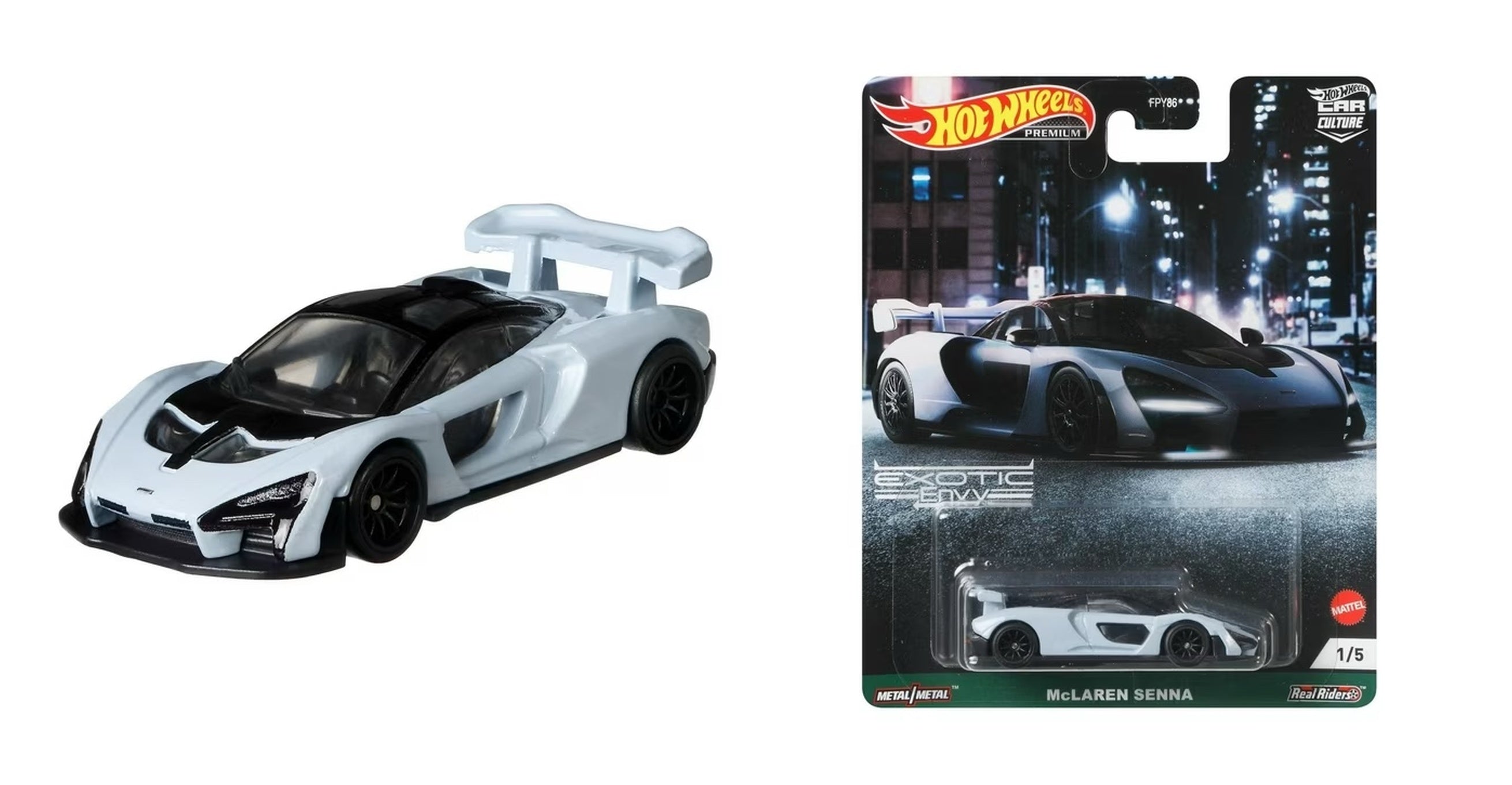 1/5 McLaren Senna  (GRJ78) – Hot Wheels 1:64-Car Culture Exotic Envy