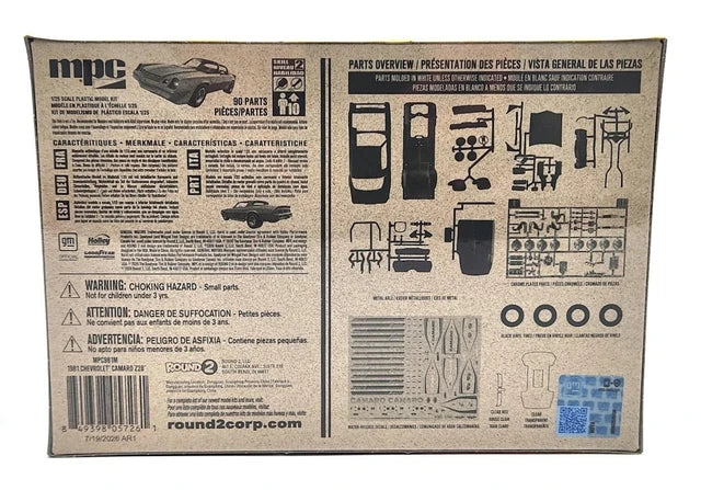 MPC 1:25 Chevrolet Camaro Pro Street 1981 – Kit de Modèle – MPC981M