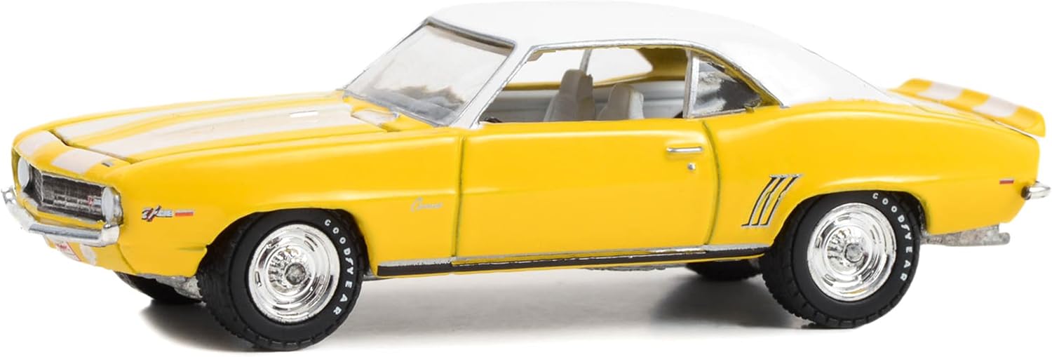 1969 Chevy Camaro Z/28 Daytona Yellow with White Stripes, Top, and Interior