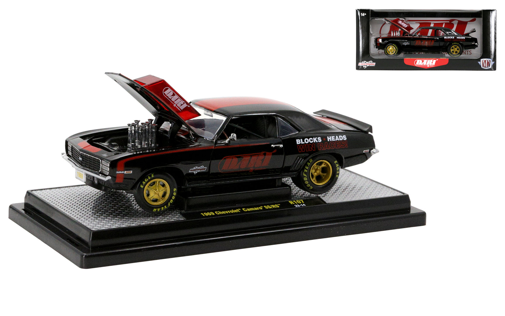 1969 Chevrolet Camaro SS/RS-DART (M2 Machines 40300-R107)