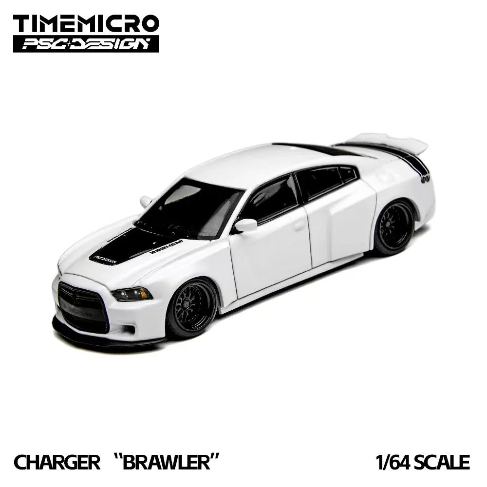 Charger “Brawler” White TimeMicro × PSC Design 1:64 TM648205