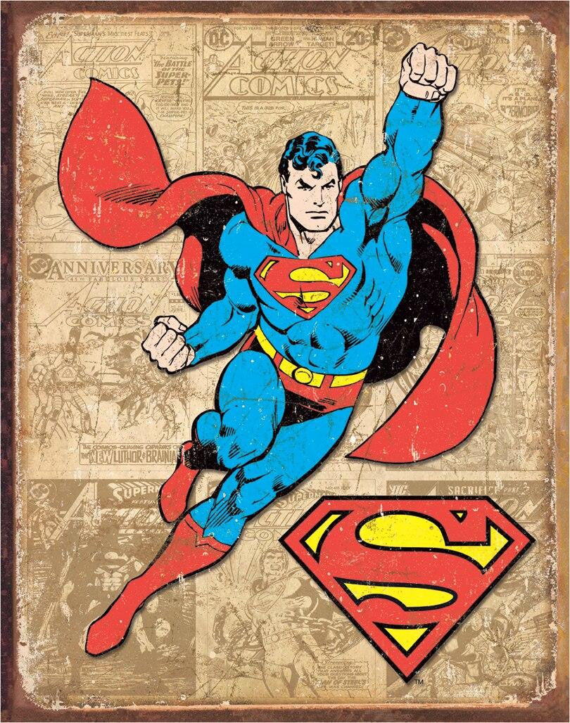Superman Weathered Panels