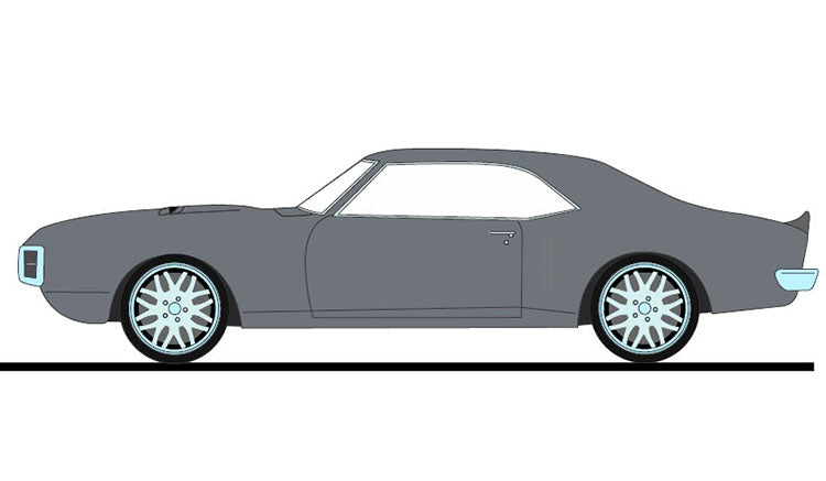 (PRE-ORDER 2025) 1968 Pontiac Firebird- Street Fighter - Silver Bird