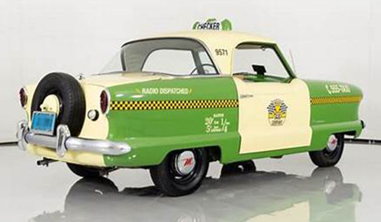 (PRE-ORDER 2027) ACME 1:18 Nash Metropolitan “Checker Taxi” 1959 – A1801000
