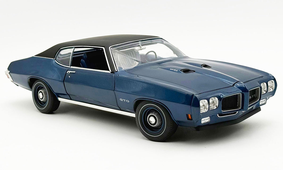 (PRE-ORDER 2027) ACME 1:18 – 1970 Pontiac GTO – Atoll Blue with Black Vinyl Top – Limited Edition of 300 – A1801231VT