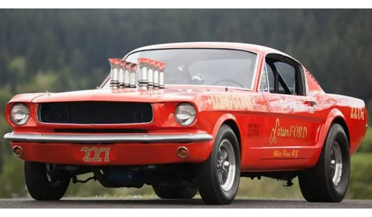(PRE-ORDER 2027) ACME 1:18 Ford Mustang A/FX “Long Gone” 1965 Rouge – Édition Limitée – A1801898
