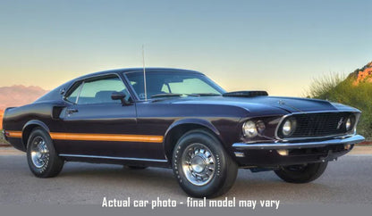 (PRE-ORDER 2027) ACME 1:18 1969 Ford Mustang Mach 1 428 Cobra Jet Midnight Orchid – A1801899