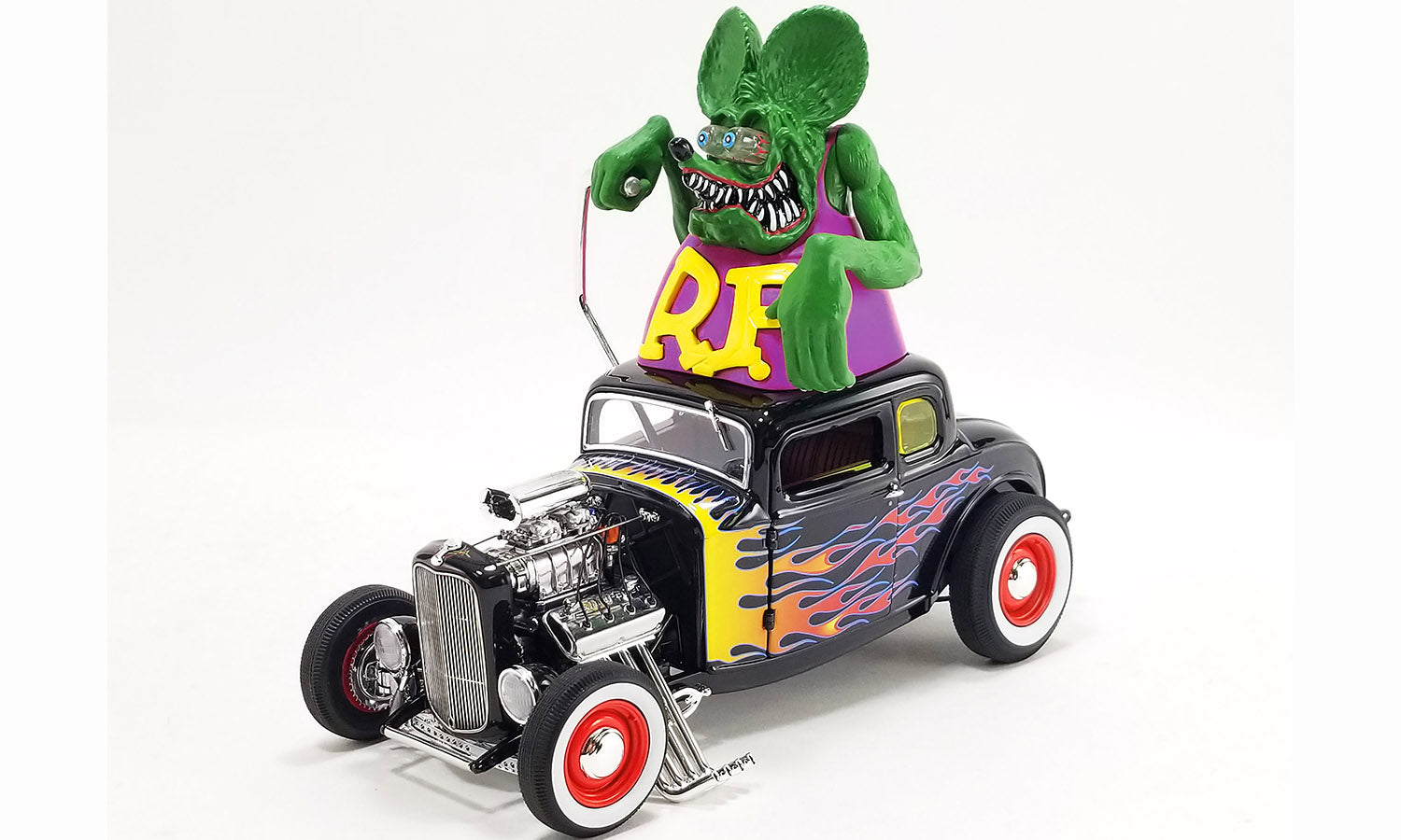 1932 Ford Blown 5-windows with Rat Fink Figure
