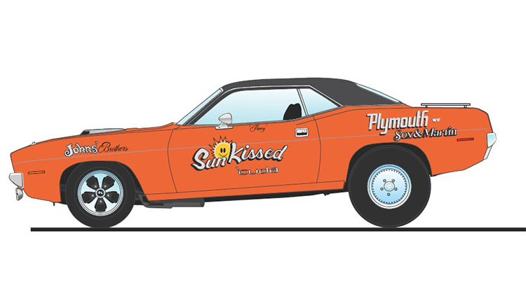 (PRE-ORDER 2026) 1970 Plymouth HEMI Cuda - Sun Kissed Cuda - Sox &amp; Martin