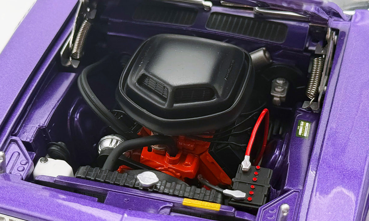 (PRE-ORDER 2027) ACME 1:18 – 1971 Plymouth HEMI Cuda Convertible – Plum Crazy Purple – MCACN Limited Edition – A1806141