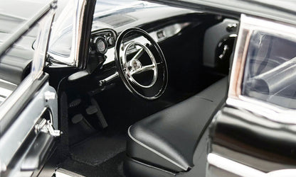 (PRE-ORDER 2027) ACME 1:18 – Chevrolet Bel Air Custom 1957 – Noir avec Flammes Argentées – Édition Limitée 357 Exemplaires – A1807022