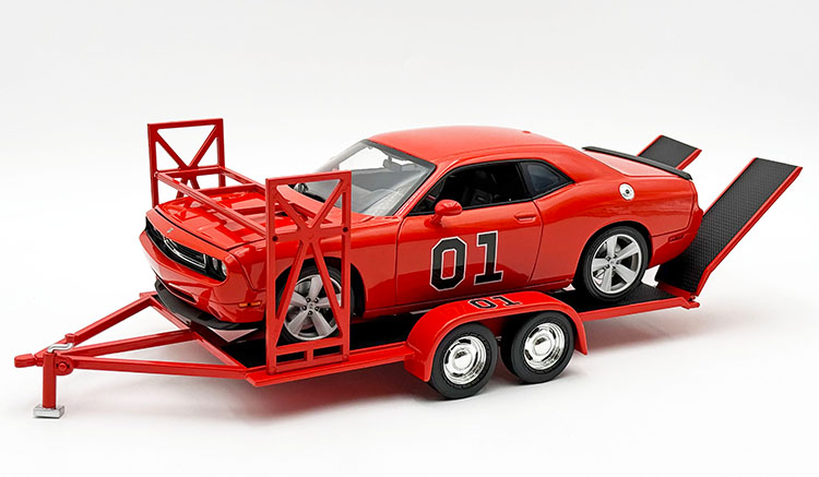 (PRE-ORDER 2027) GMP The Dukes of Hazzard “The General” Tandem Car Trailer 1:18 G1800175