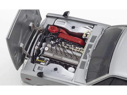 (PRE-ORDER 2027) Kyosho 1:18 – Nissan Skyline 2000 GT-R (KPGC10) Modified – Silver – K08129S