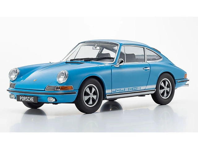 (PRE-ORDER 2027) Kyosho 1:18 – Porsche 911 S – Crystal Blue – K08978BLW