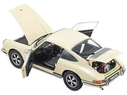 (PRE-ORDER 2027) Kyosho 1:18 – Porsche 911 S – Medium Ivory with Black Stripes – K08978IBK