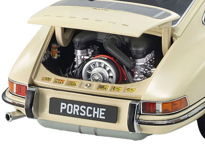(PRE-ORDER 2027) Kyosho 1:18 – Porsche 911 S – Medium Ivory with Black Stripes – K08978IBK