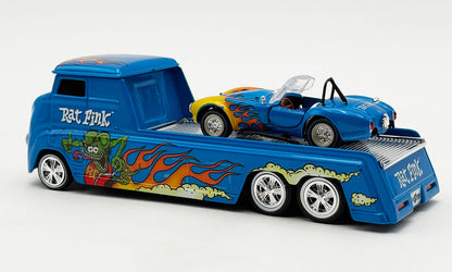 (PRE-ORDER Hiver/Winter 2026) 1/64-Rat Fink Hauler with Cobra Super Snake