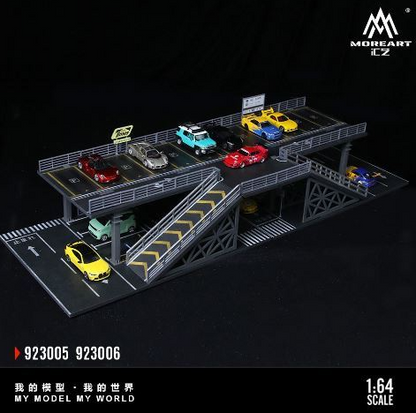 MoreArt Diorama 1:64-STEEL STRUCTURE PLATFORM PARKING SCENE "F Version" MO923006