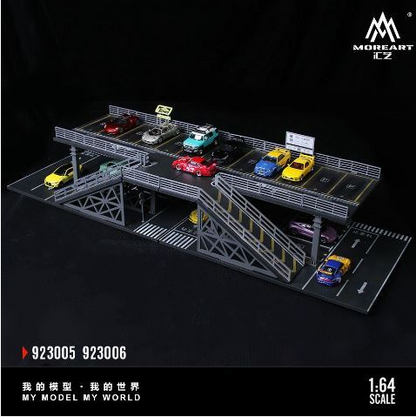 MoreArt Diorama 1:64-STEEL STRUCTURE PLATFORM PARKING SCENE "F Version" MO923006