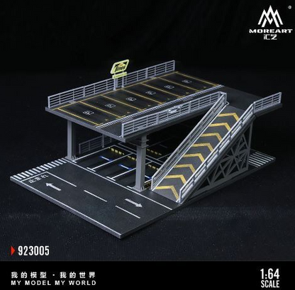 MoreArt Diorama 1:64-STEEL STRUCTURE PLATFORM PARKING SCENE "E Version" MO923005