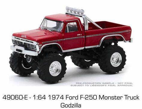 1974 Ford F-250 Monster Truck, Kings of Crunch - Godzilla