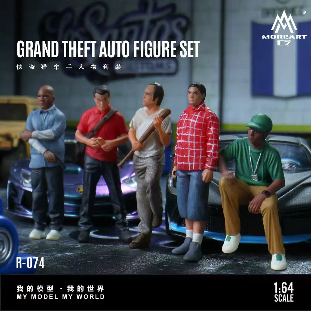 MoreArt 1:64 Diorama ensemble de figurines Grand Theft Auto – MO223074