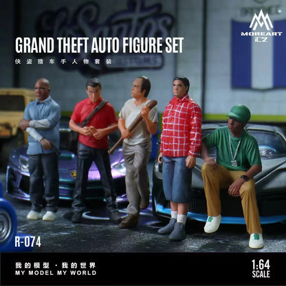 MoreArt 1:64 Diorama ensemble de figurines Grand Theft Auto – MO223074