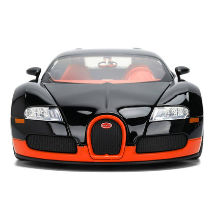 Jada 1:24 2011 Bugatti Veyron – Black/Orange – Hyper-Spec – JD37642