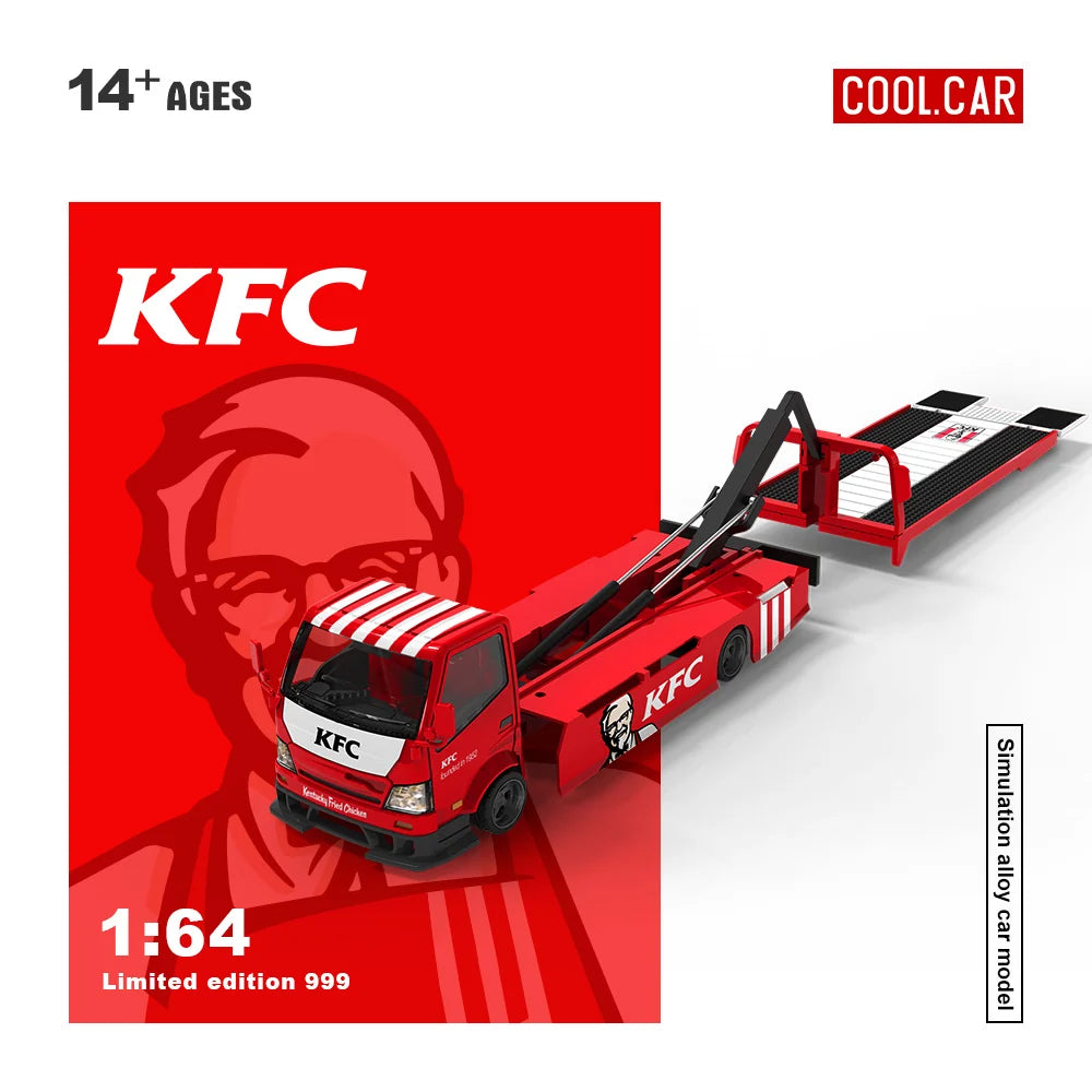 Remorque de transport plate H300 Livrée KFC – Cool Car 1:64 CC647228