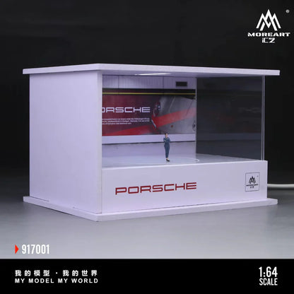 Porsche Turntable Showroom – Scène lumineuse 1:64 MoreArt MO917001