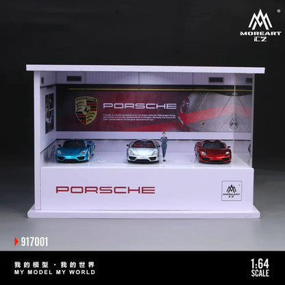Porsche Turntable Showroom – Scène lumineuse 1:64 MoreArt MO917001