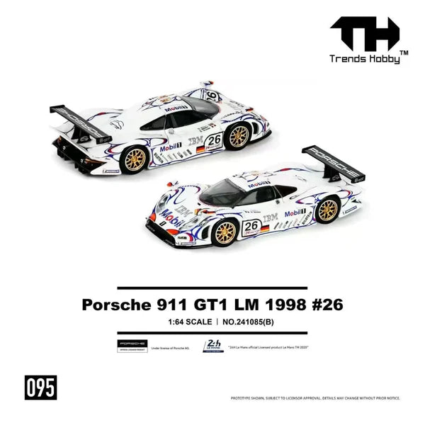 Trends Hobby 1/64-Porsche 911 GT1 LM 1998 