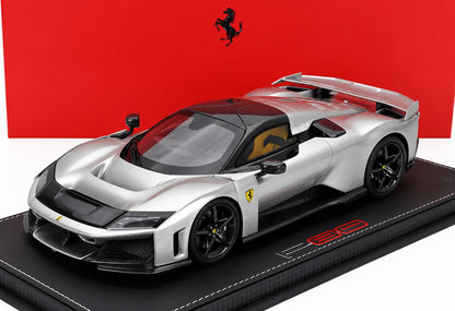 BBR Models Ferrari F80 2024 avec jantes en carbone et vitrine 1:18 – P18253E-VET