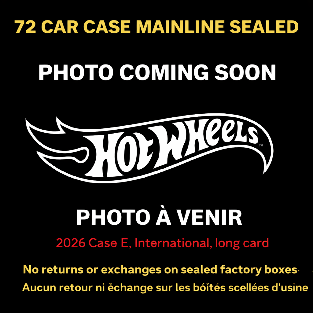 Hot Wheels 2026 Basic International *Sealed* Case E 72 cars (C4982-99NE)