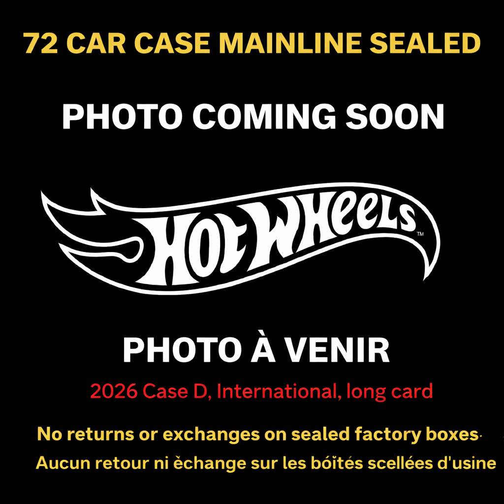 Hot Wheels  2026 Basic International *Sealed* Case D 72 cars (C4982-99ND)