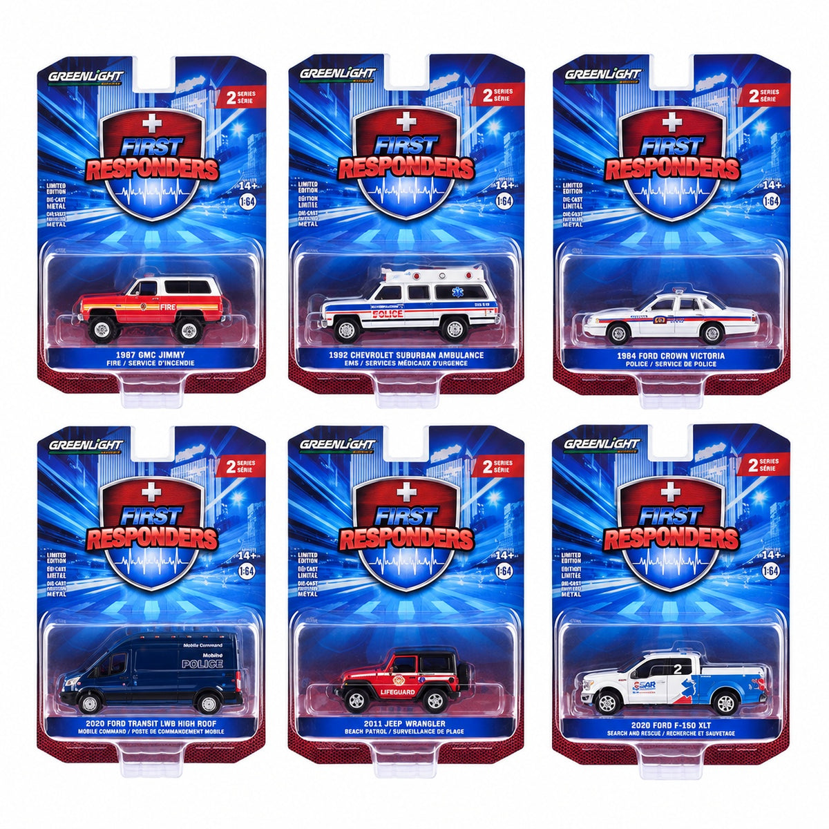 GreenLight 1:64 First Responders Série 2 – Bellingham Crisis Negotiation Team – Ford Transit LWB High Roof 2020 – GL67060-D