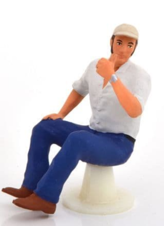 Figurine Road kings Truck driver Franz (Sitting) 1:18