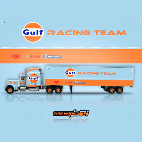 Peterbilt 379 w/ Trailer: Gulf Oil (1:64)