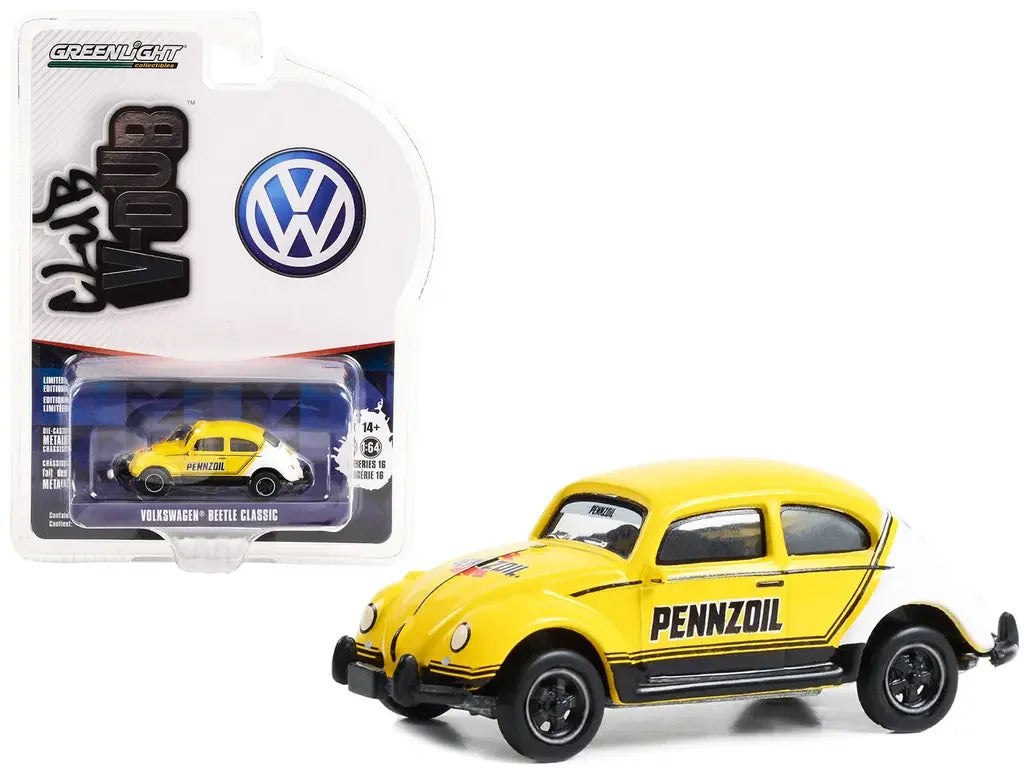Classic Volkswagen Beetle Pennzoil Racing Greenlight 1:64 GL36070-E
