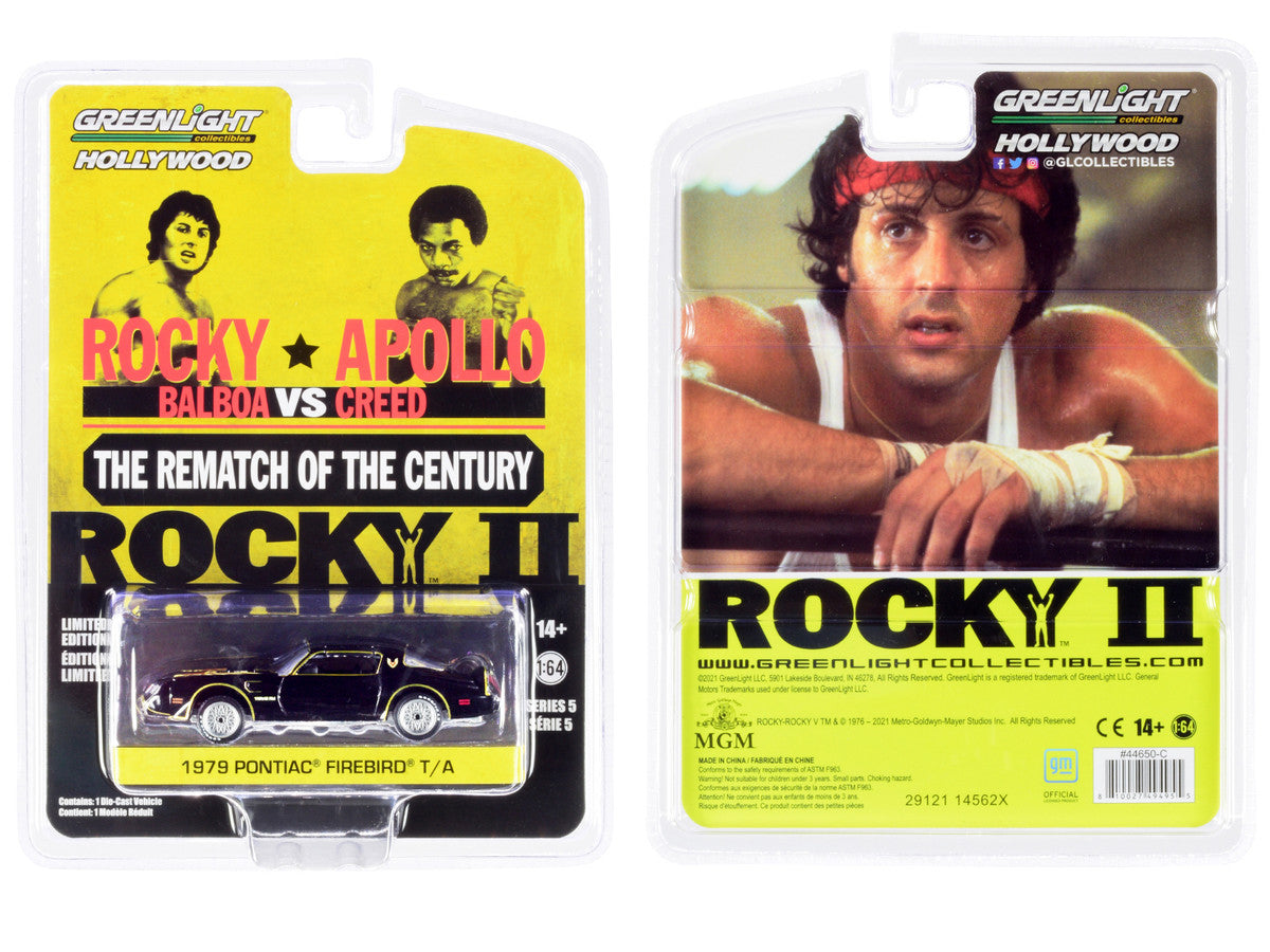 1979 Pontiac Firebird Trans Am T/A Black with Hood Bird "Rocky II" (1979) GL44650-C