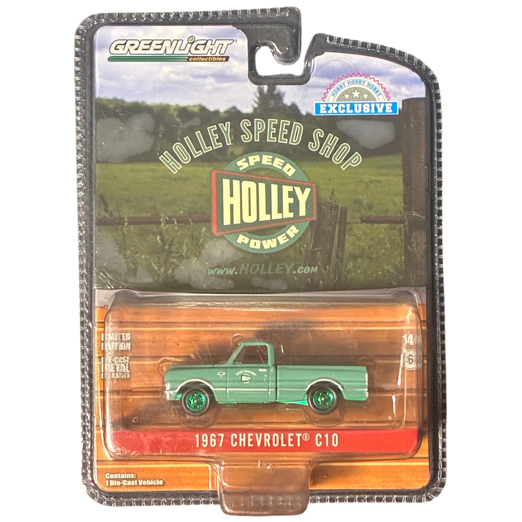 CHASE CAR GreenLight 1:64 1967 Chevrolet C-10 – Holley Speed Shop – Hobby Exclusive – GL30307-CHASE