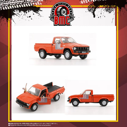 BM CREATIONS 1/64 - 1980 Toyota Hilux (RHD) - Orange - 64B0265