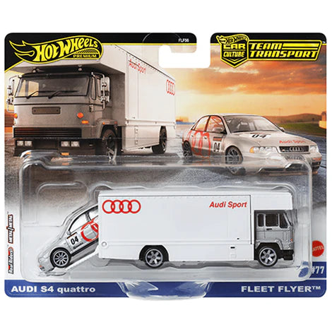 Hot Wheels Team Transport-Audi S4 Quattro &amp; Fleet Flyer (JBM30)