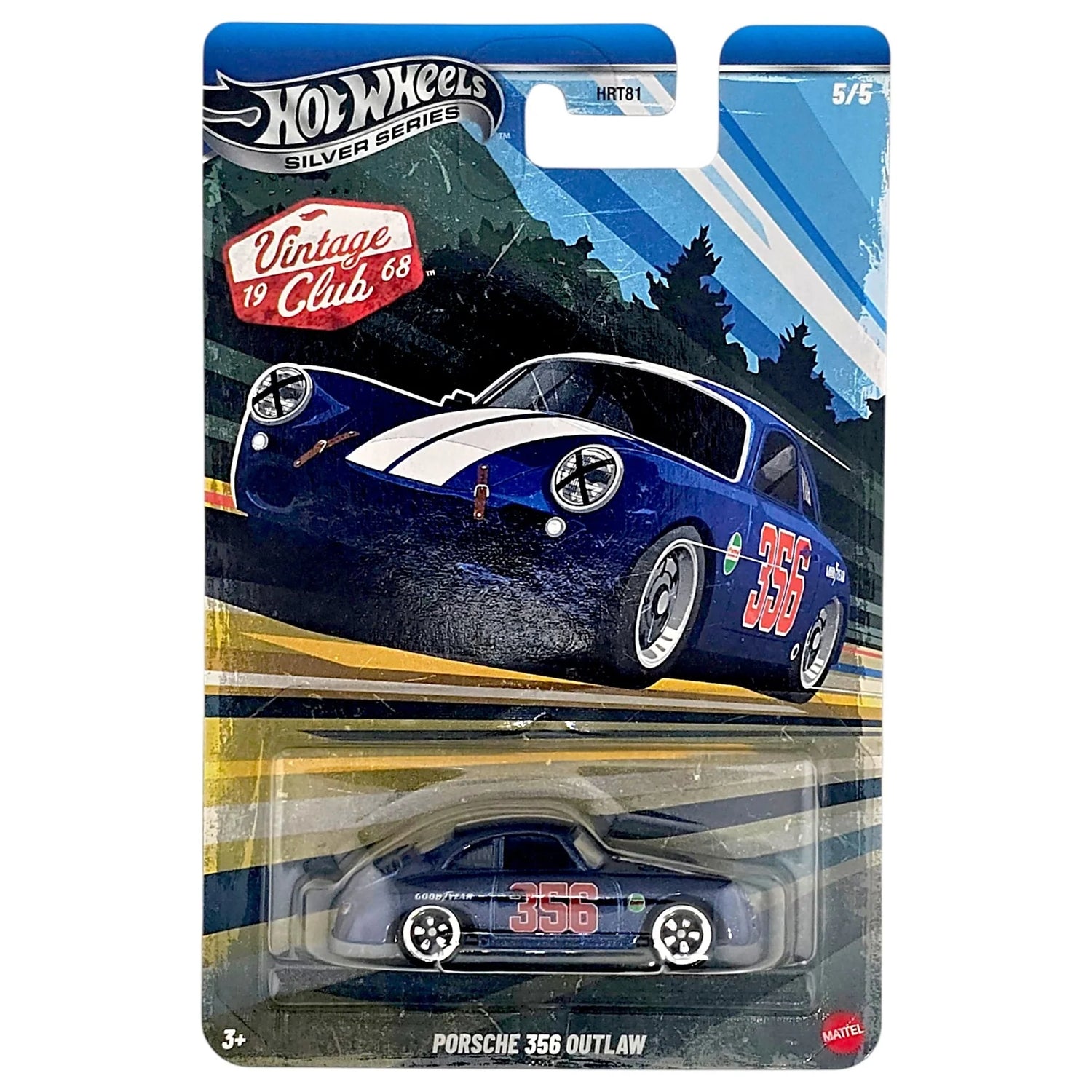 5/5 Porsche 356 Outlaw - Hot Wheels 1:64 Vintage Racing Club Silver Series J 2025 Assortment - JKY28