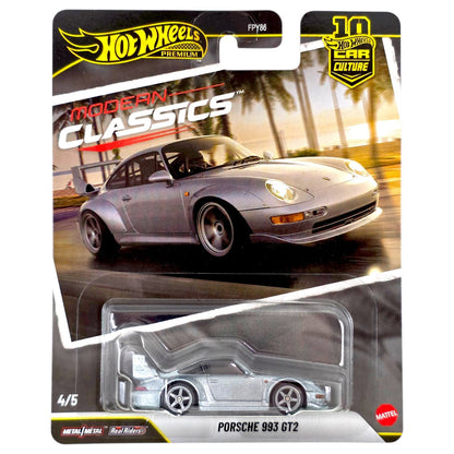 4/5 Hot Wheels 1:64 Car Culture 10th Anniversary 2026 S Case – Modern Classics – Porsche 993 GT2 – JKF16