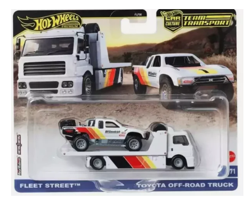 Hot Wheels Team Transport - Fleet Street &amp; Toyota Off-Road Truck