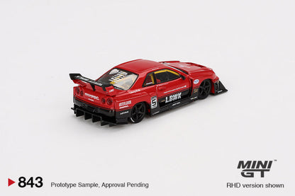 (Limit 1 per customer- 1 par client) NISSAN LB-ER34 SUPER SILHOUETTE SKYLINE RED/BLACK